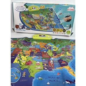 BEST LEARNING Interactive Map i-Poster My USA‎ Educational . Pre-owned